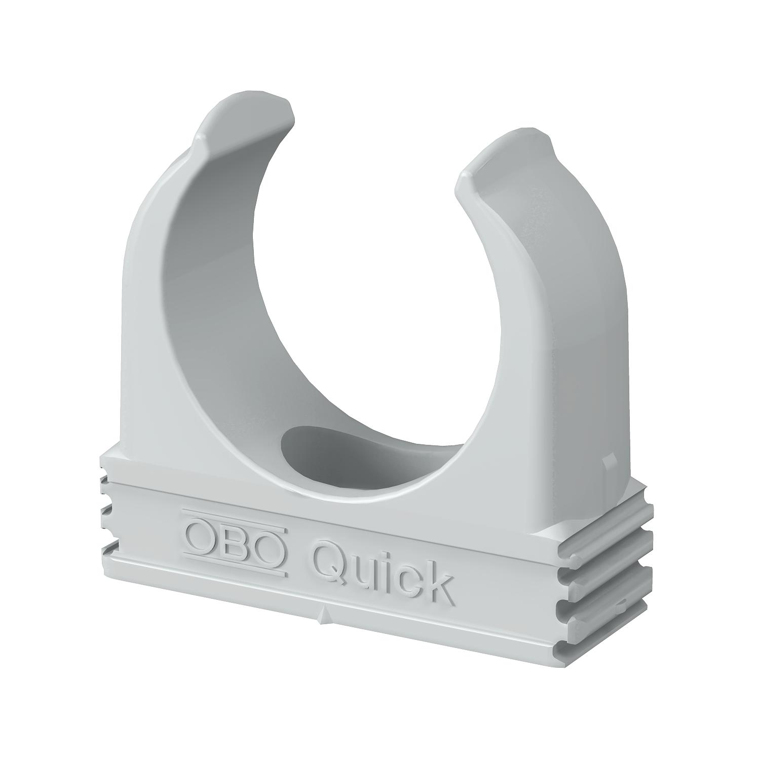 Abrazadera Quickfix de acero galvanizado gris para tubos